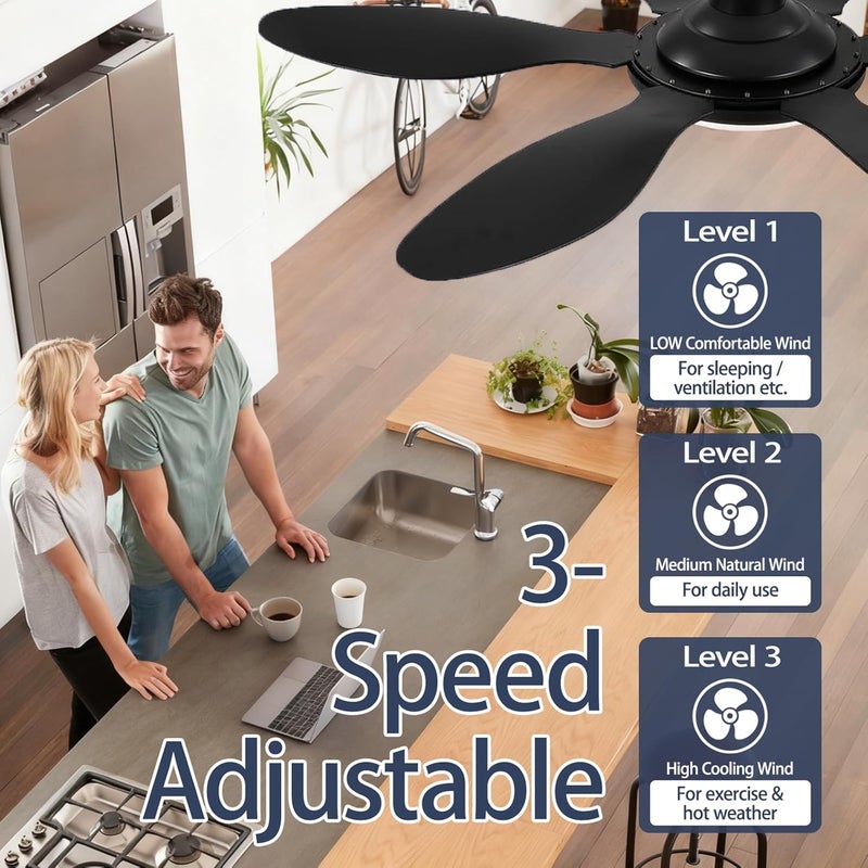 FEKOTS TX028C-S Ceiling Fan Remote Control for Hampton Bay - 3 Speed, Light Dimmer Compatible with TX028C-S, A25-TX028C, A25TX028CS - Image 3